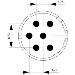 Weidmüller Kontakt SAI-M23-SE-6-F