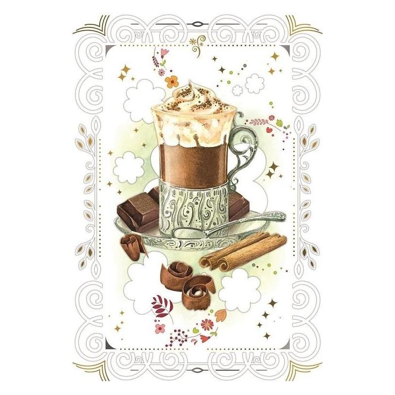 da Vinci Karte 12x18cm + Umschlag Kaffee (48835969)