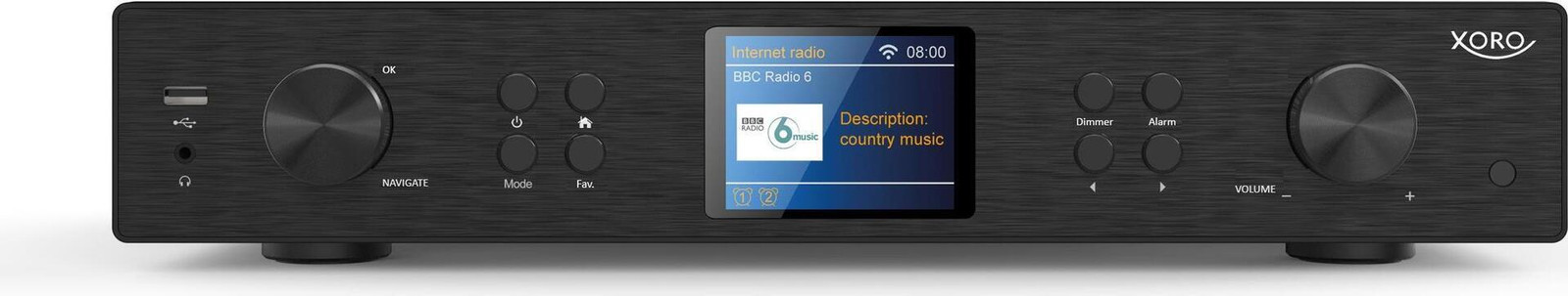 Xoro SAT100305 HFT 440 Internet Radio met DAB+, FM, WLAN, Bluetooth en DLNA/UPNP
