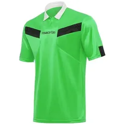 Macron, Herren, Sportshirt, Schiedsrichter-Trikot (XL), Schwarz, Grün