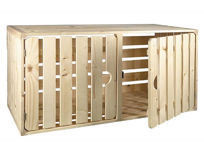 Oecoplan Holzharasse A-Natur 35 × 70 × 32 cm