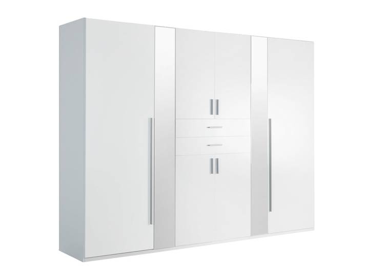 Z2 Drehtürenschrank 6 trg. VANEA, Weiß, Holznachbildung