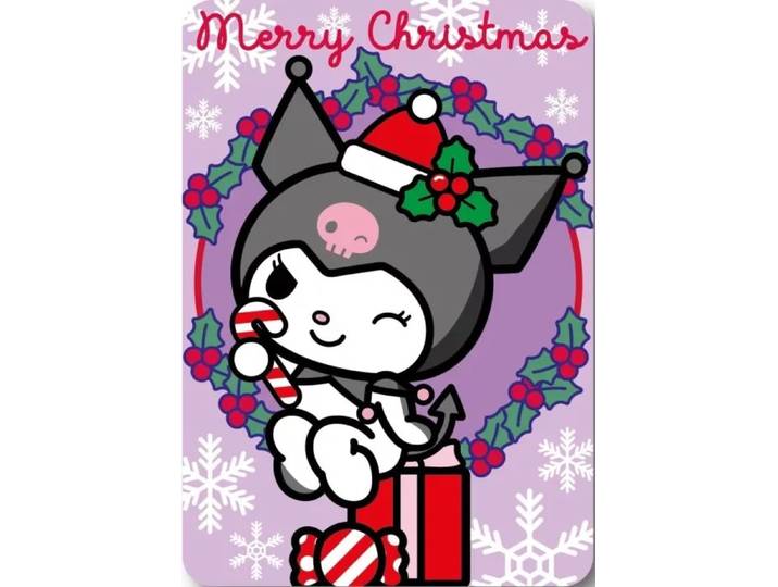 Hello Kitty Kuromi Christmas Fleece deken 100 x 140 cm