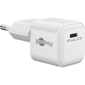 Goobay USB-Ladegerät Nano 79151, 20 Watt, 1x USB-C, 1 Port, Schnellladegerät