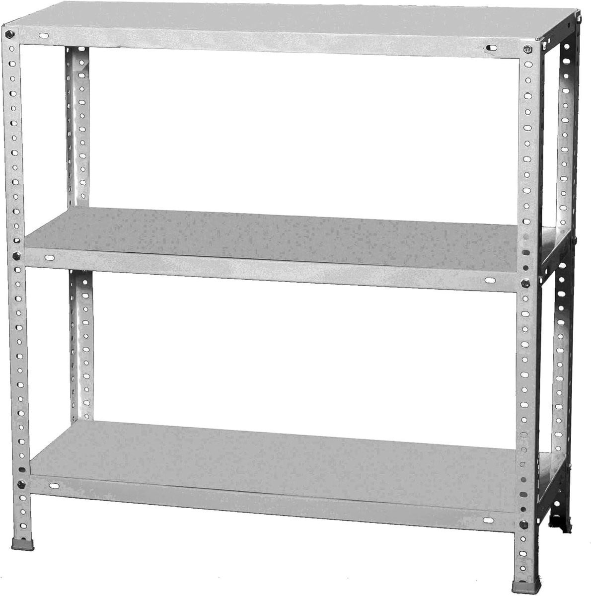 Verzinkt Metalen Opslagrek met Verstelbare Planken - B/D/H: 90 x 50 x 90 cm