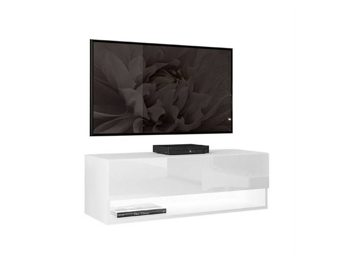 Lookway Lowboard CALANTE 90 cm RTV Hängeschrank mit LED-Beleuchtung, 90x30x35 cm