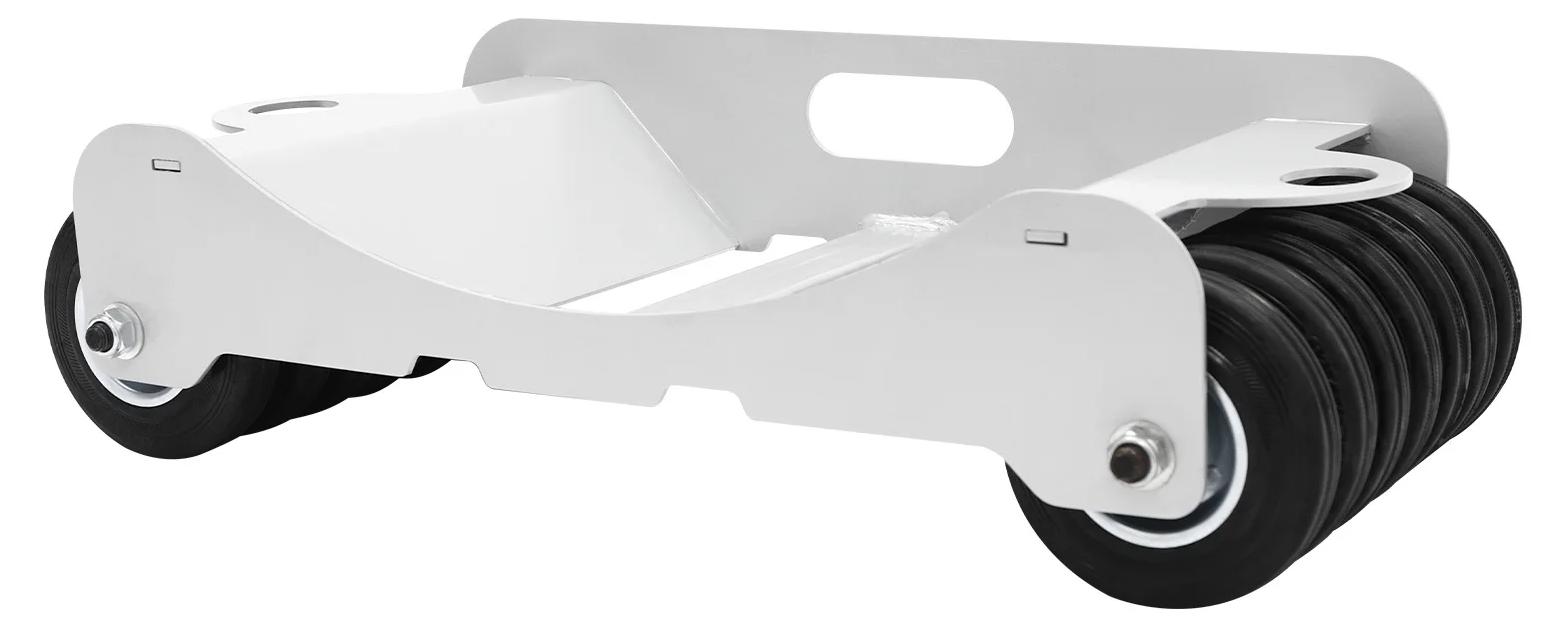 Mobiler Reifenwagen - Auto Rangierhilfe Dolly - 14 Rollen - 2041 kg Tragkraft - 4 mm Stahlrahmen - Silber