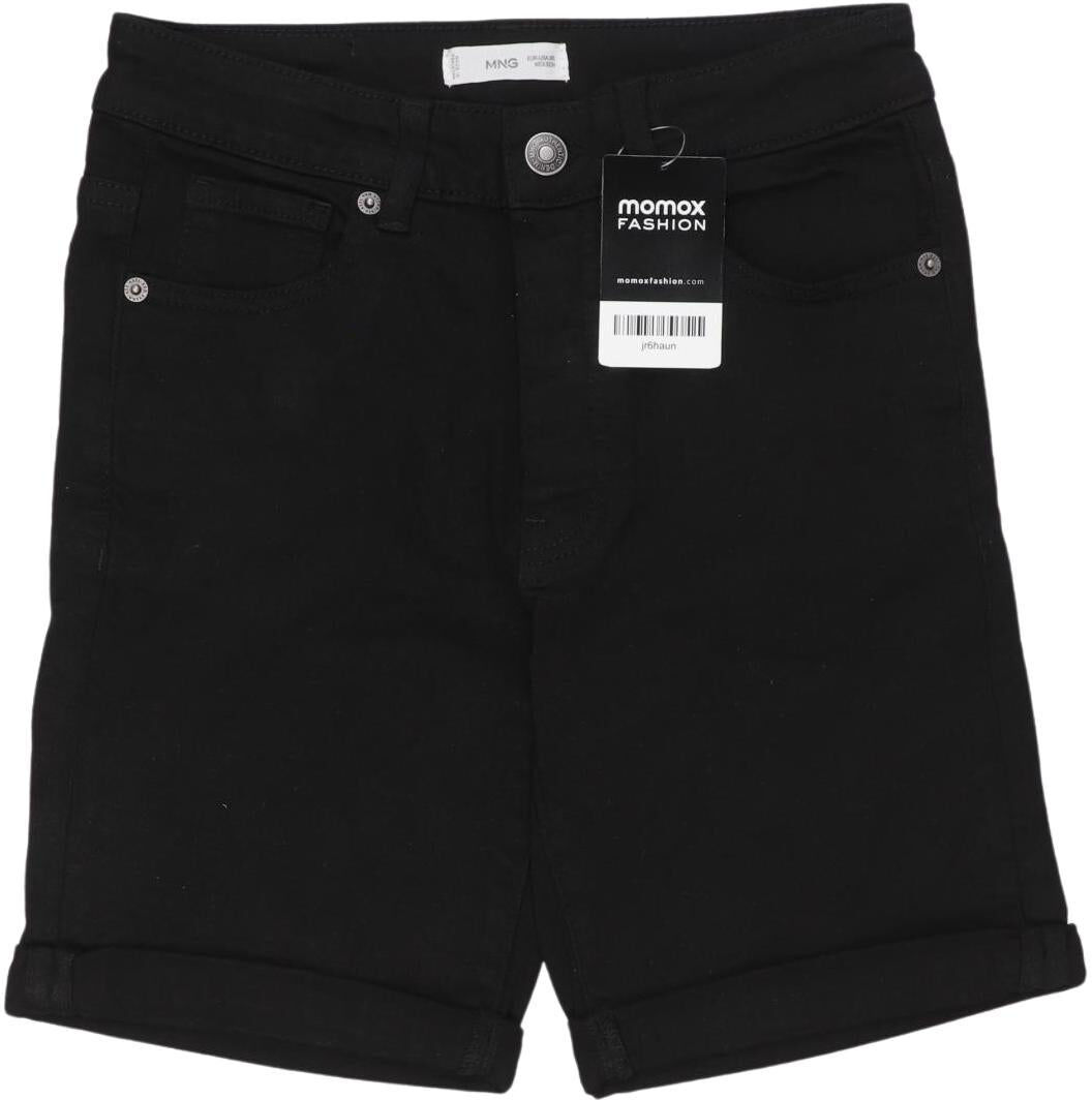 Mango Jungen Shorts, Schwarz, Gr. XS, Baumwolle - Second Hand