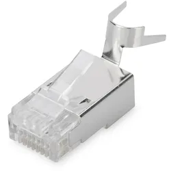 DIGITUS CAT 6A Modularstecker, 8P8C, geschirmt für Massivleiter AWG 22 - 23, pass through