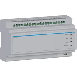 Hager RTD210X 2Draht IP Systemswitch 6-fach, IN CAT oder 2 Draht, OUT 2 Draht, intercom