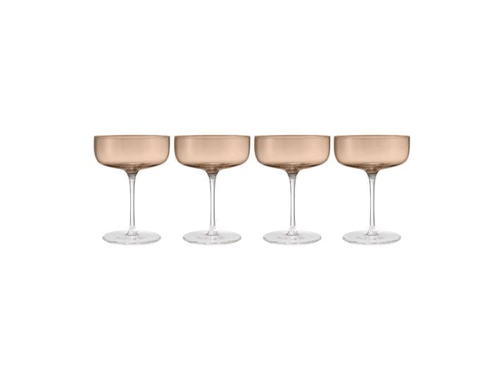 blomus Verre à champagne Fuumi Coupe 28 cl lot de 4 Coffee - clair