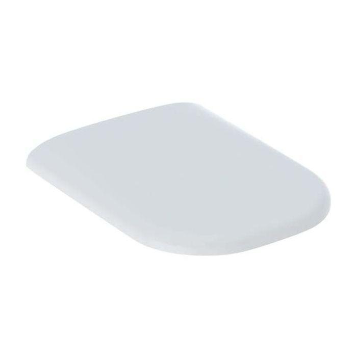 Geberit Smyle WC-Sitz 500236011 weiss, mit Absenkautomatik, Scharniere chrom