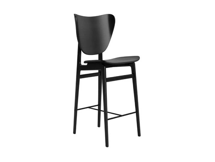 NORR11 Tabouret de bar Elephant Noir, 65 cm