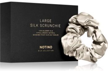 Notino Silk Collection Large scrunchie elástico de cabelo de seda Cream 1 un.. Silk Collection Large scrunchie