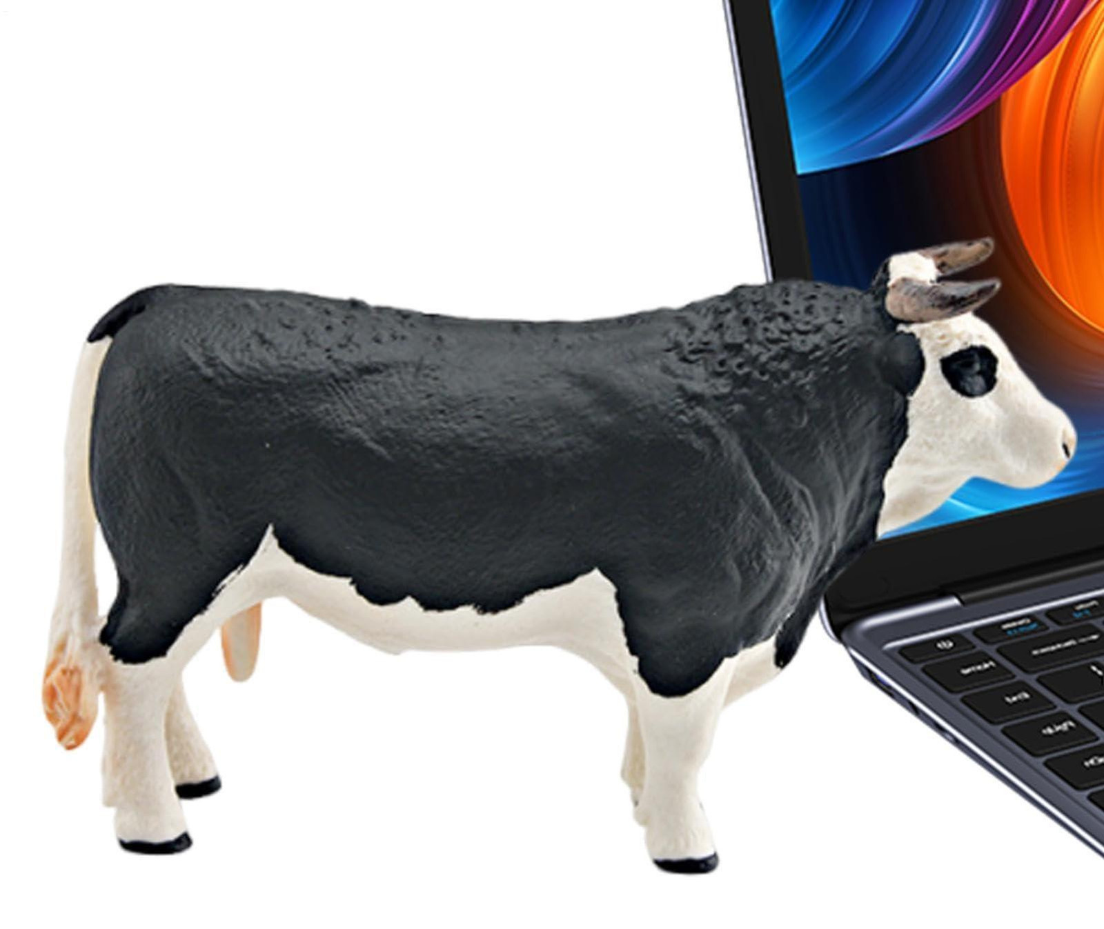 Schattig Boerderij Koe Figuur voor Bureau Decoratie