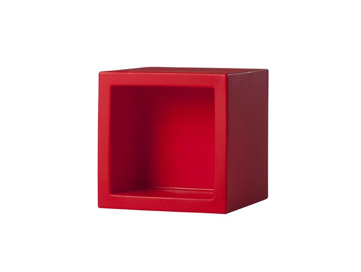 SLIDE élément modulaire OPEN CUBE 43 cm (Rouge - Polyéthylène)