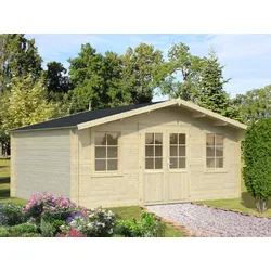Gartenhaus PALMAKO "Klara", beige (naturbelassen), ohne Dacheindeckung, Massivholz, Gartenhäuser, Gartenhaus, ohne Dacheindeckung