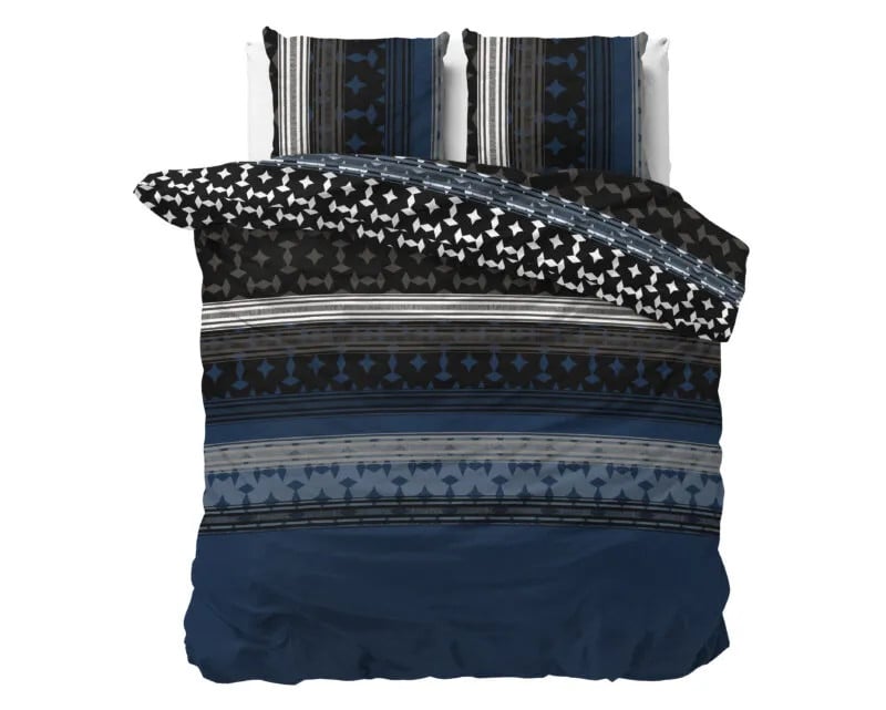 Sleeptime Scanda Navy beddengoed 240 x 220 cm