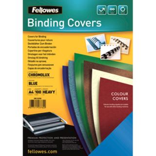 Fellowes Deckblatt Chromolux, glänzend, DIN A4, blau