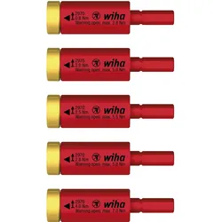 Wiha Drehmoment Set easyTorque Adapter electric für slimBits und slimVario Halter 5-teiliges Set - 41479