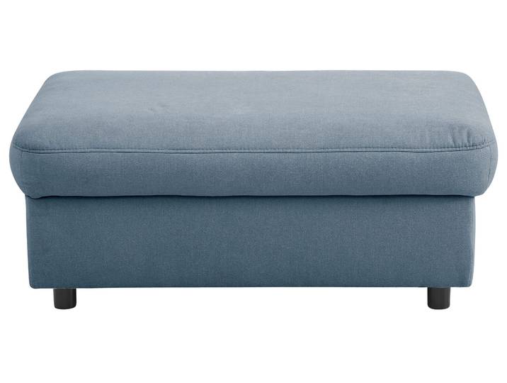 Polsterhocker GOODPRODUCT Mauritius , blau (hellblau), B:101cm H:42cm T:67cm, Struktur fein (100% Polyester);Luxus-Microfaser Lederoptik (100% Polyester);Soft clean (98% Polyester, 2% Polyamid), Hocker, Polsterhocker, passend zur Mauritius -Serie, auch mit Soft clean -Bezug