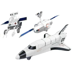 Kreativset 3w1 DIY Solarenergie Kreativset 3in1 Raumschiff Weltraumstation