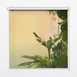 INNENROLLO - Fensterrollo - Rollo - 60x40 cm - Pflanzenrahmen