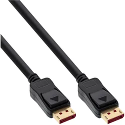 INLINE DisplayPort 1,4 Kabel, schwarz, vergoldete Kontakte, 1,5m