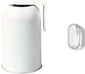 Uplift Picks Magnetic Stainless Steel Toothbrush Holder With Cup Wall Mount Bathroom Storage Organizer white