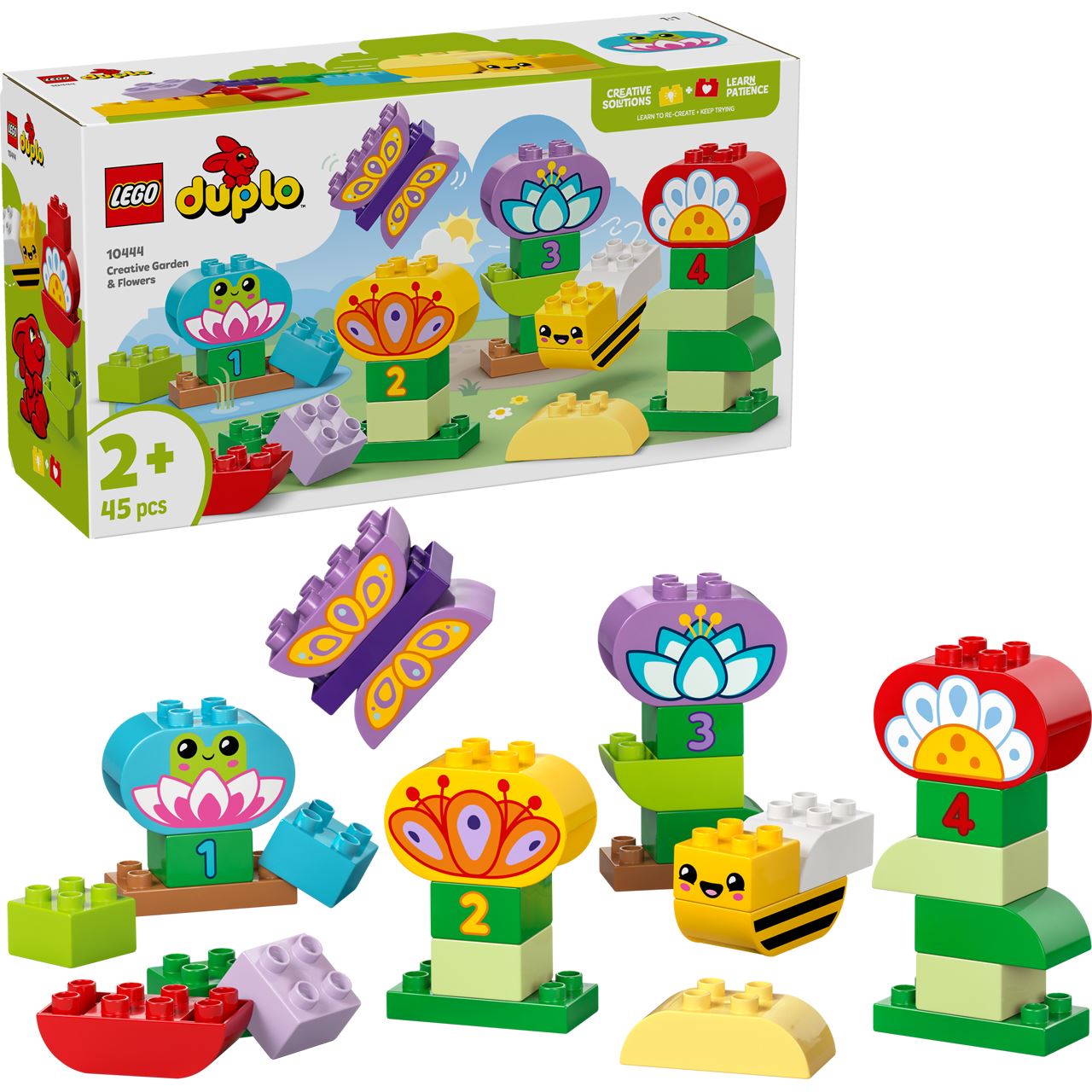 LEGO DUPLO 10444 Town Kreativer Blumengarten, Lernspielzeug ab 2 Jahren