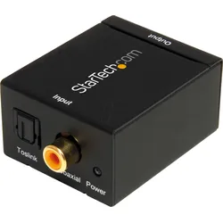 ST SPDIF2AA - Digital Audio Konverter, Coax Buchse + Toslink Buchse auf RCA
