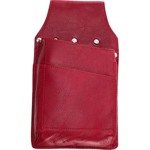 Kloehn Kellnertasche Echt Leder, für Kellnerbörsen bis 18 x 11 cm, rot