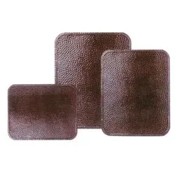 Bertrams Bodenplatte  m. Bördel kupfer 600x500mm gehämmert