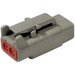 TE Connectivity DTM 06-2 S Rundstecker Stecker, gerade Gesamtpolzahl: 2 Serie (Rundsteckverbinder): DTM 1 St.