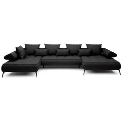 Wohnlandschaft Seledo Stoff Black