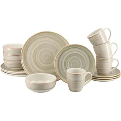 CreaTable, Geschirrset, Mahagoni (16 Stk.)