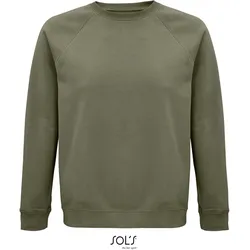 SOLS Unisex Bio Raglan Sweater Sweatshirt 03567 khaki M
