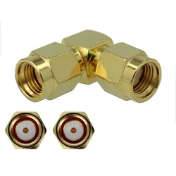 DELOCK Adapter RP-SMA Stecker zu RP-SMA Stecker 90° 3 GHz