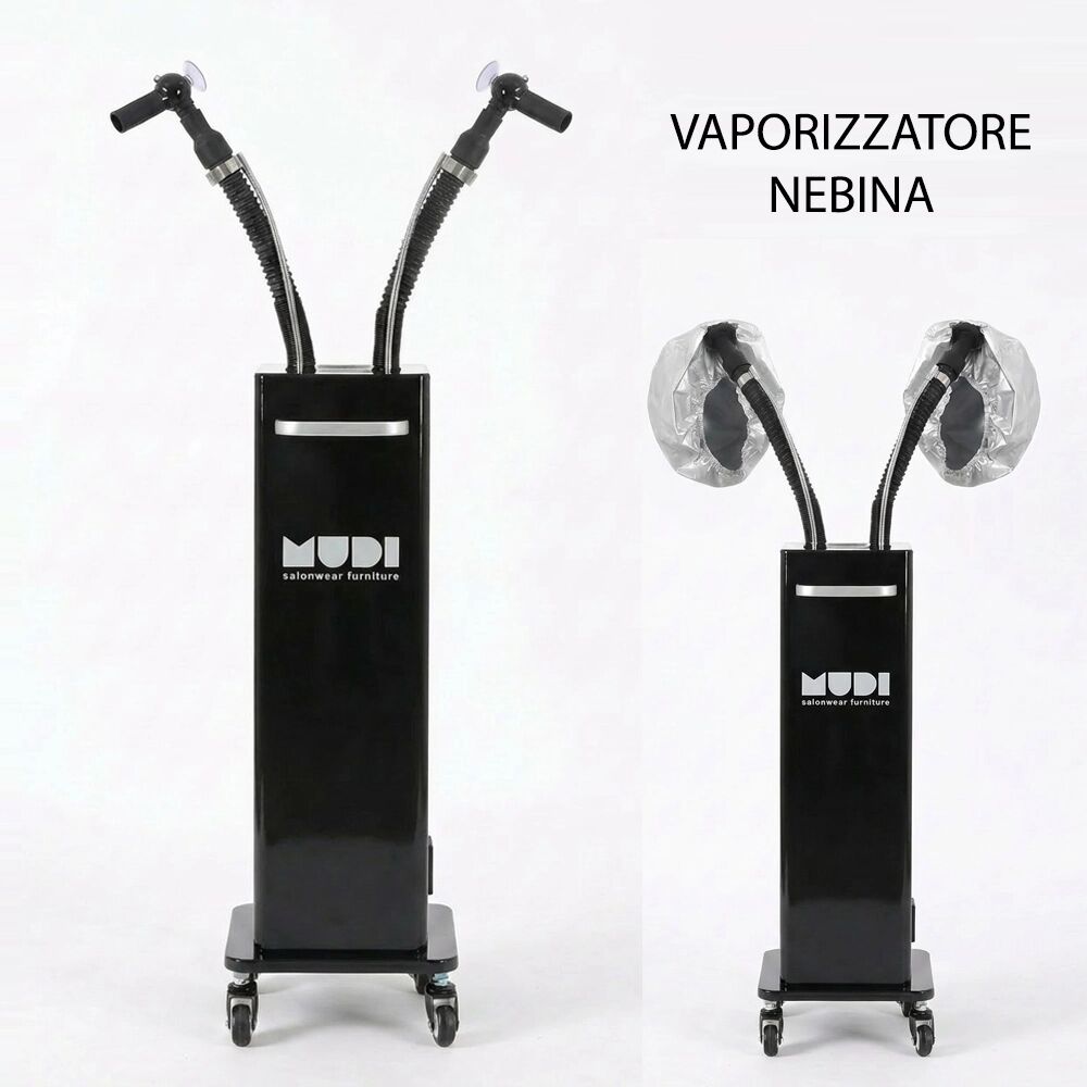 MUDI, Weelko Vaporizzatore Professionale Hair Spa NEBINA di Mudi per Parrucchiere con Nano-Nebulizzazione e Ozono