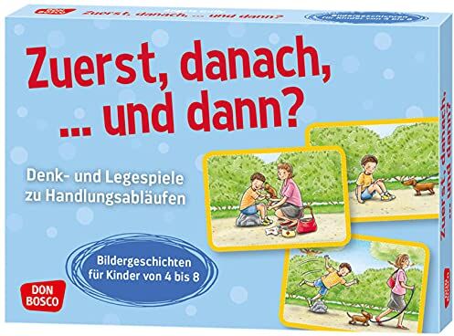 Angela Gully - Zuerst, danach, ... und dann?: Denk- und Legespiele zu Handlungsabläufen. Bildergeschichten für Kinder von 4 bis 8. Logische Reihenfolgen erkennen und ... Grundschule (Denk- und Legespiele für Kinder) - Preis vom 17.10.2026 19:25:27 h
