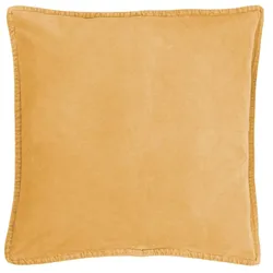 IB Laursen Kissenbezug Velour quadratisch, 52 x 52 cm, lemon drop