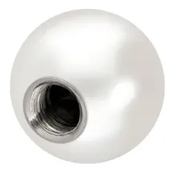 Echte Frischwasserperle mit Titangewinde