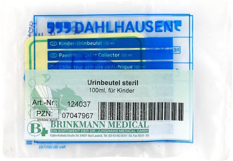 Brinkmann Urinbeutel für Kinder steril 100 ml