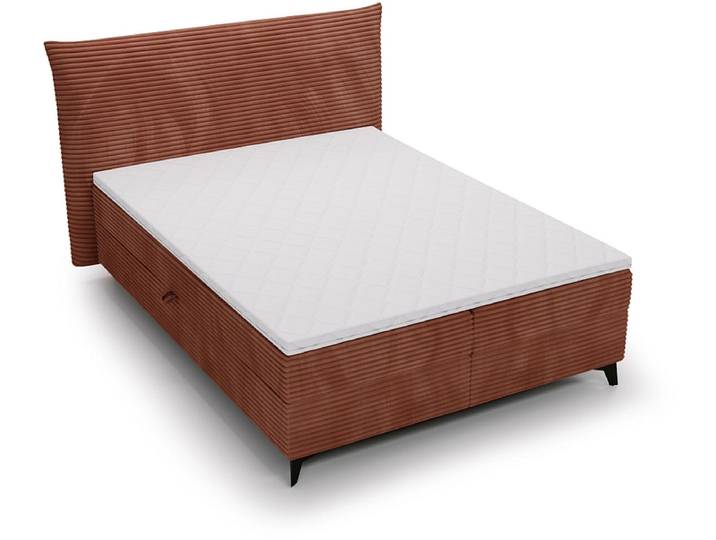 Boxspringbett FOXY rost 180x200cm halbfest