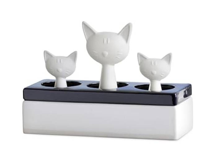 Luftbefeuchter Katzenfamilie, zur Befeuchtung trockener Räume, besonders im Winter zur Heizsaison, Steigerung des Wohlbefindens, Optimierung des Raumklimas, Maße (B x H x T): 22 x 15,5 x 8,5 cm