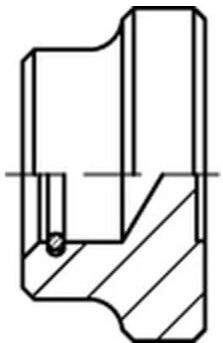 DIN 6311 Form S Druckstück M10 Stahl blank m. Sprengring ; Industrial Quality Supplies (063110040200010)