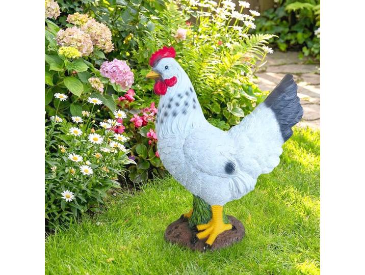 Relaxdays Gartenfigur Huhn