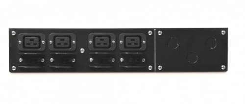APC Service Bypass Paneel 230V 50A met 4x IEC-320 C19 Uitgangen, Zwart