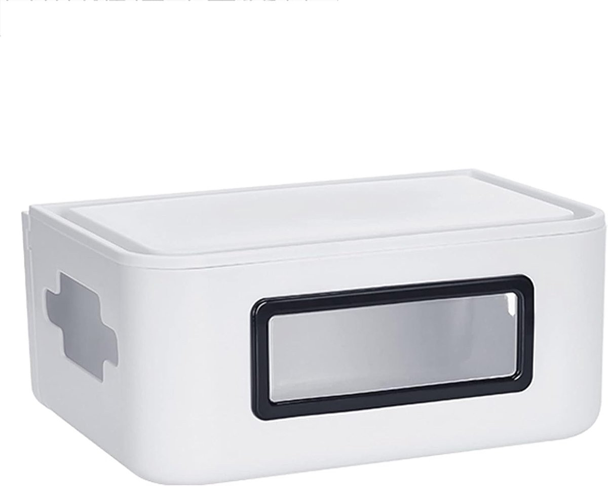 Wit Wandrek Router Opbergdoos met goede warmteafvoer, Hoogte: 29.5 cm
