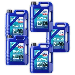 5x Motoröl LIQUI MOLY 25027 Marine 4T Motor Oil 25W-40 Boot Schiff 5 Liter